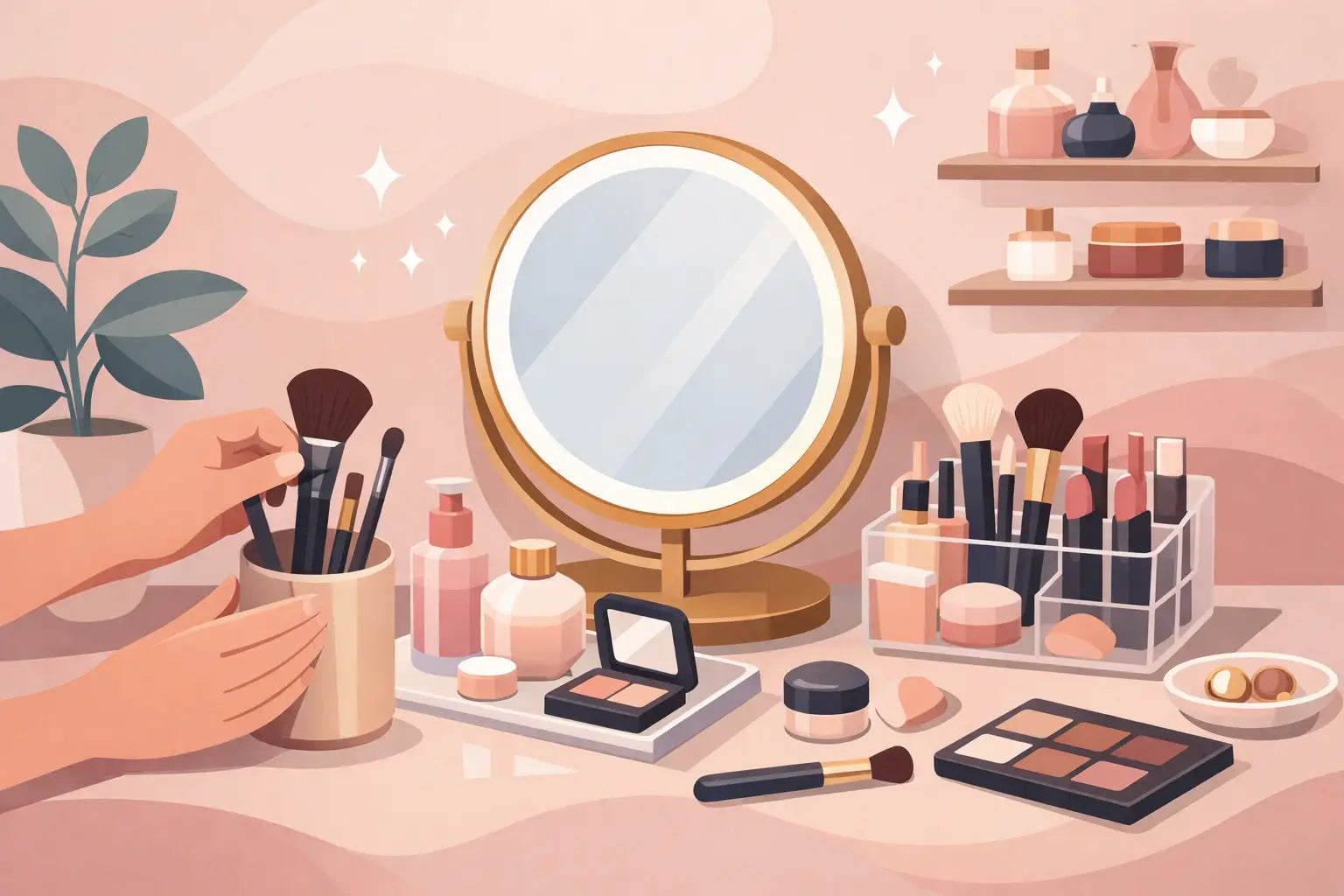 How to Organize Makeup Vanity Like a Pro