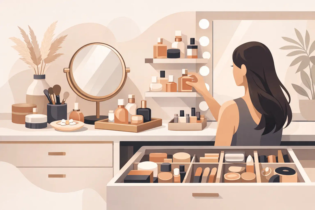 A Guide to Vanity Organization That Looks Beautiful