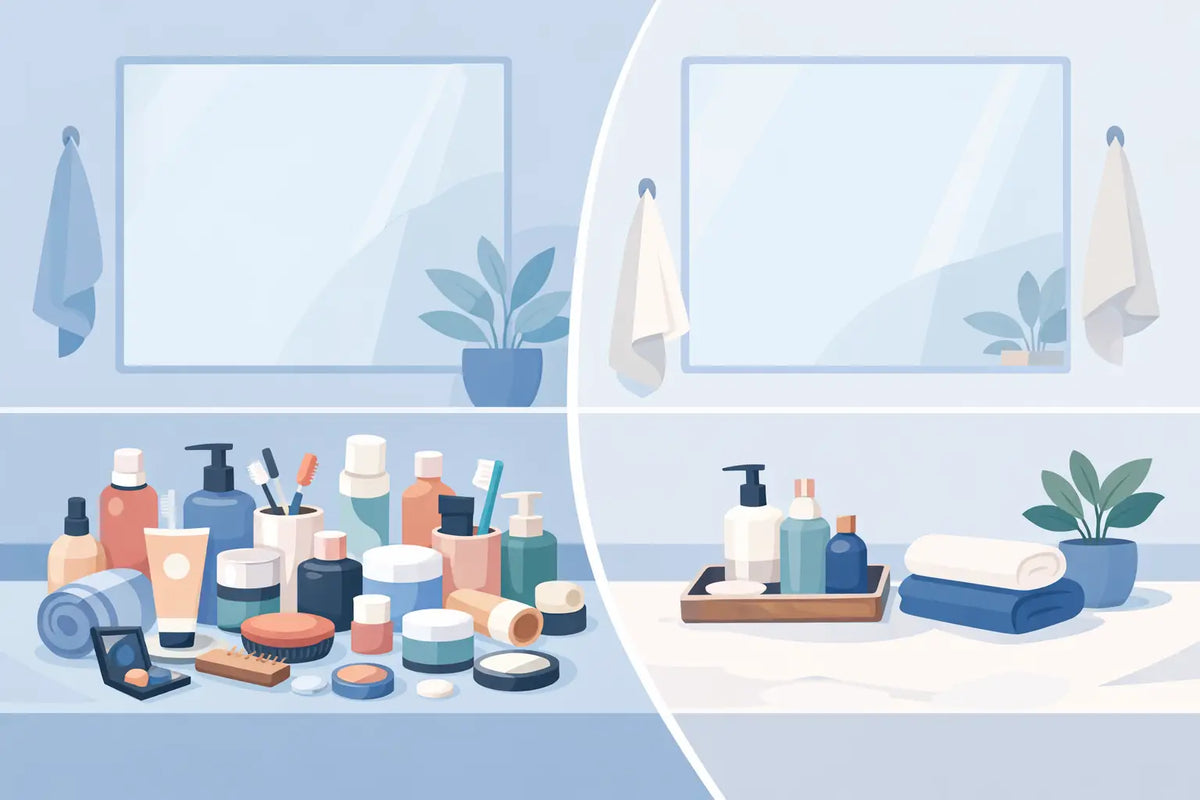 How to Declutter Bathroom Counter Without Losing Style