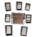 Shopclassyshop High-end jewelry storage box with walnut wood grain, multi-layer compartments for rings, studs, earrings, and accessories