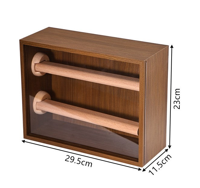 Shopclassyshop dust free Double-layer jewelry box wooden for antiques hand bracelets bracelets storage multifunctional jewelry display box