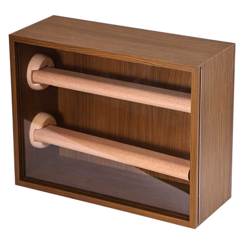 Shopclassyshop dust free Double-layer jewelry box wooden for antiques hand bracelets bracelets storage multifunctional jewelry display box