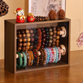 Shopclassyshop dust free Double-layer jewelry box wooden for antiques hand bracelets bracelets storage multifunctional jewelry display box