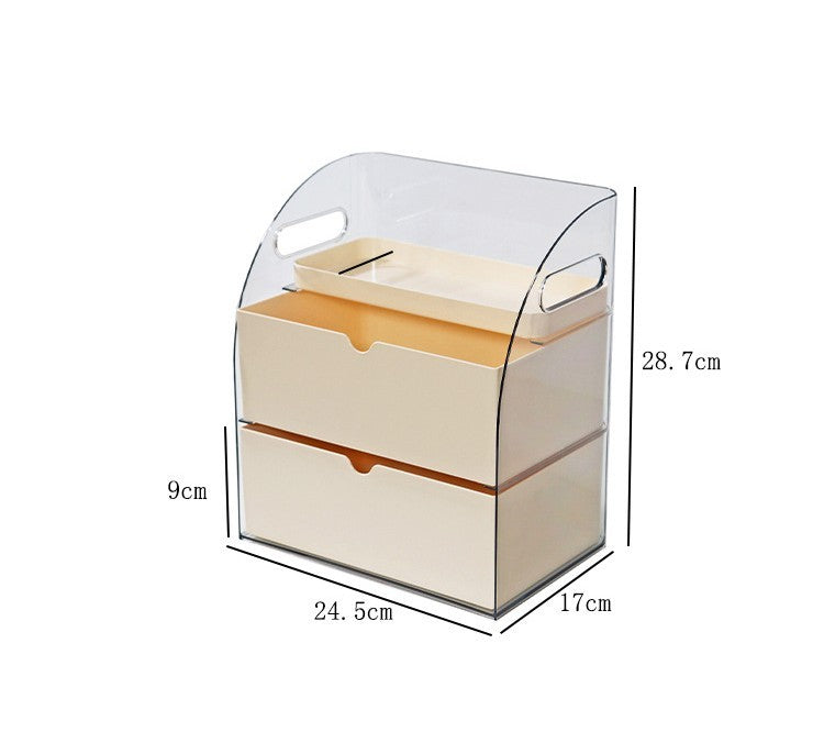 Shopclassyshop Cosmetics storage box desktop dustproof skincare vanity organizer lipstick home acrylic