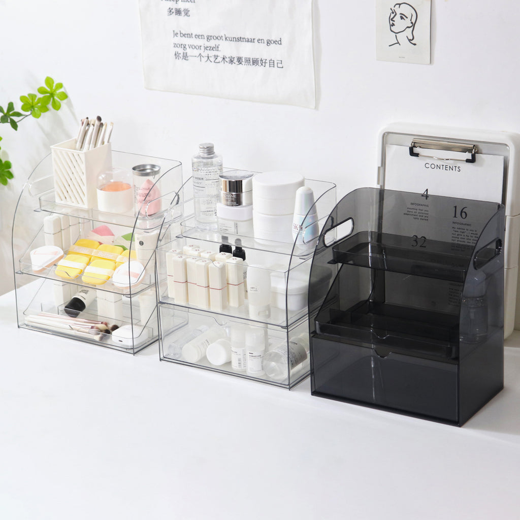 Shopclassyshop Cosmetics storage box desktop dustproof skincare vanity organizer lipstick home acrylic