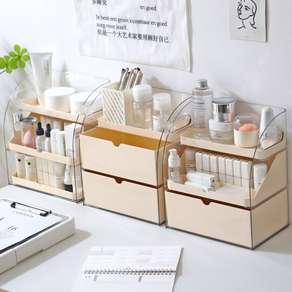Shopclassyshop Cosmetics storage box desktop dustproof skincare vanity organizer lipstick home acrylic