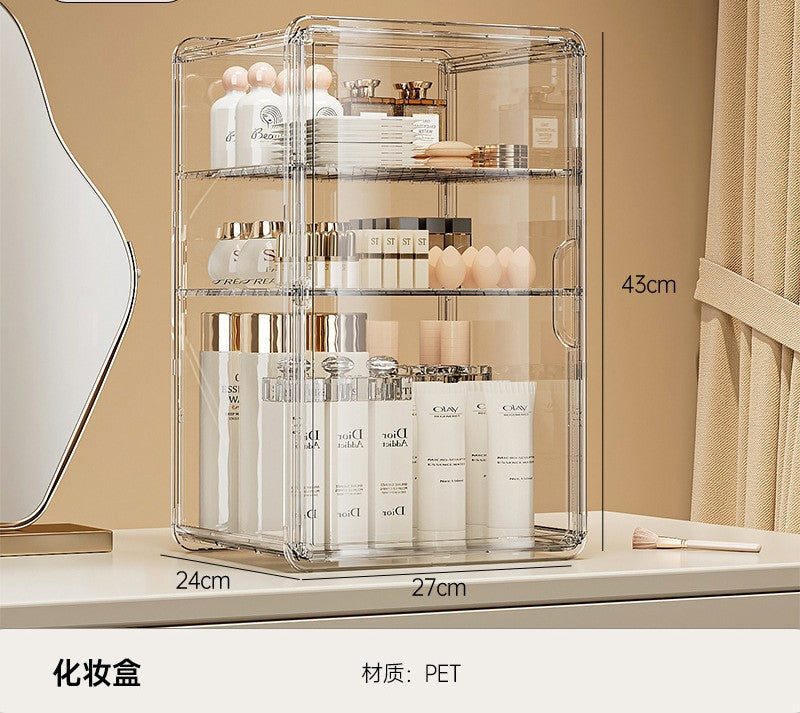 Shopclassyshop Transparent PET cosmetics skin care products dustproof finishing and Bag tea cups storage Organizer