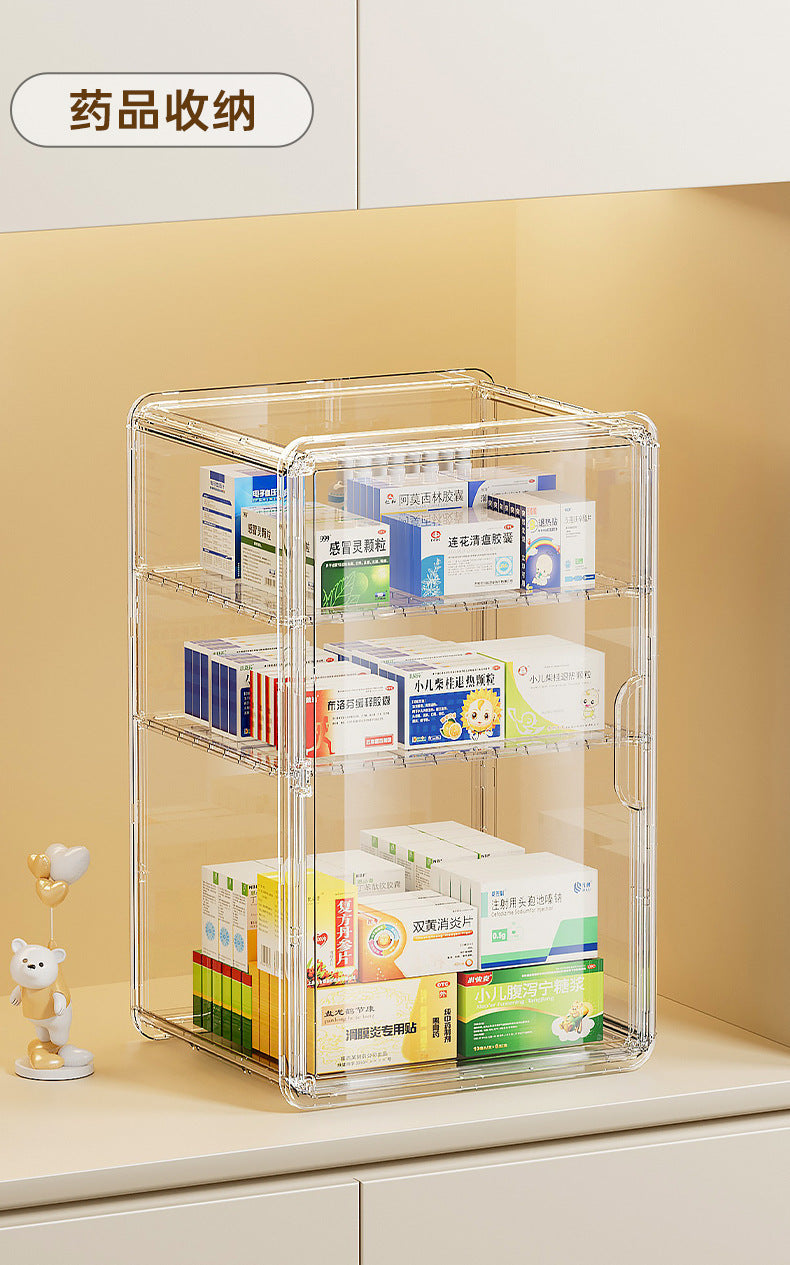 Shopclassyshop Transparent PET cosmetics skin care products dustproof finishing and Bag tea cups storage Organizer