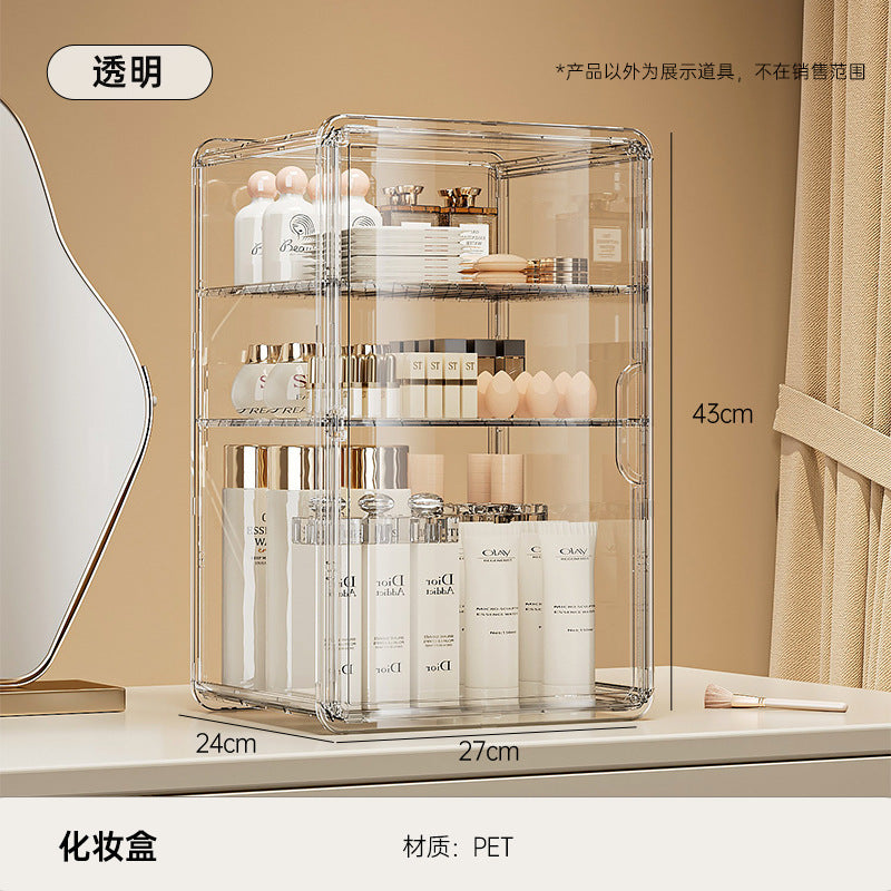 Shopclassyshop Transparent PET cosmetics skin care products dustproof finishing and Bag tea cups storage Organizer
