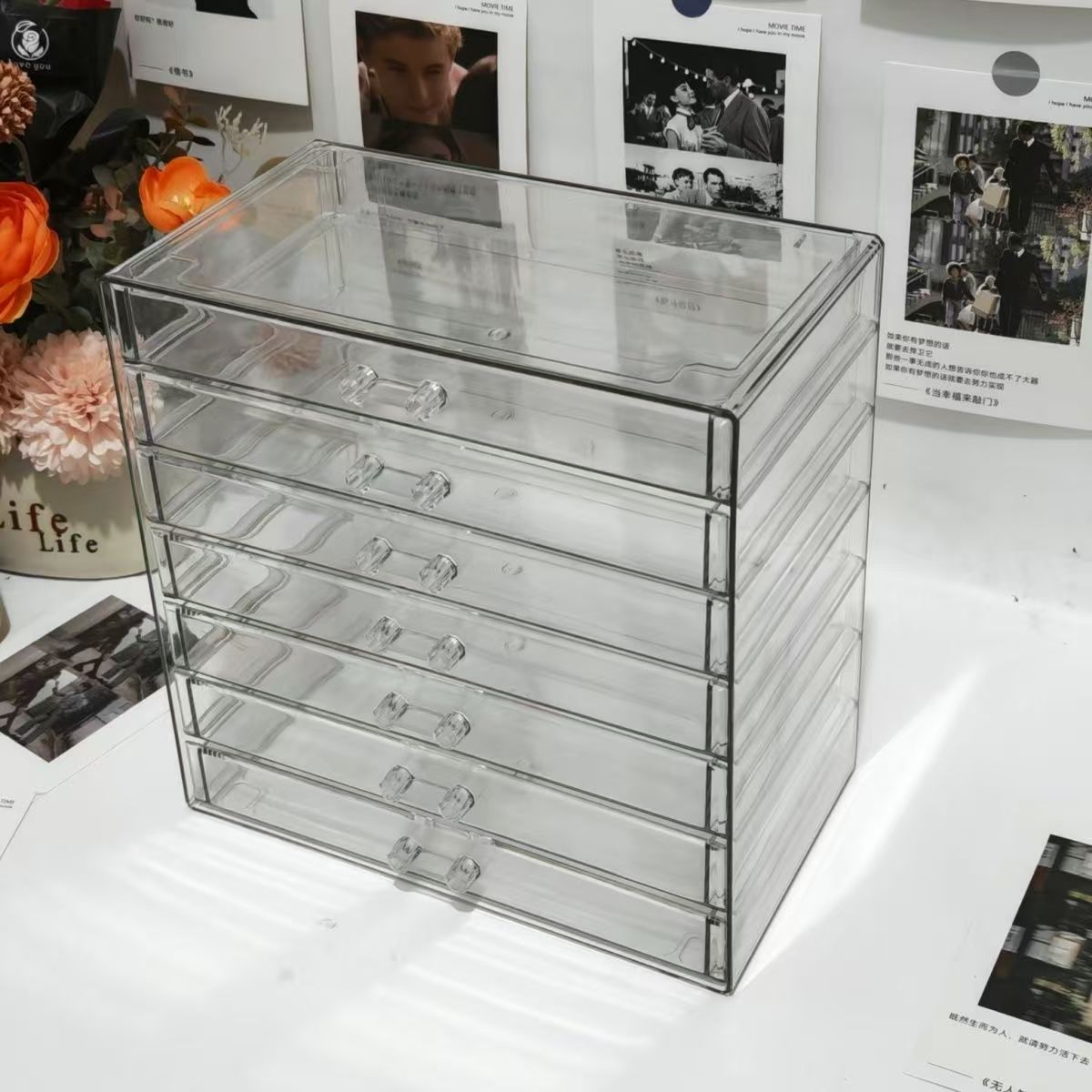 ShopClassyshop 7 layer PET drawerJewelry storage box jewelry organizer necklace earrings ring display stackable box