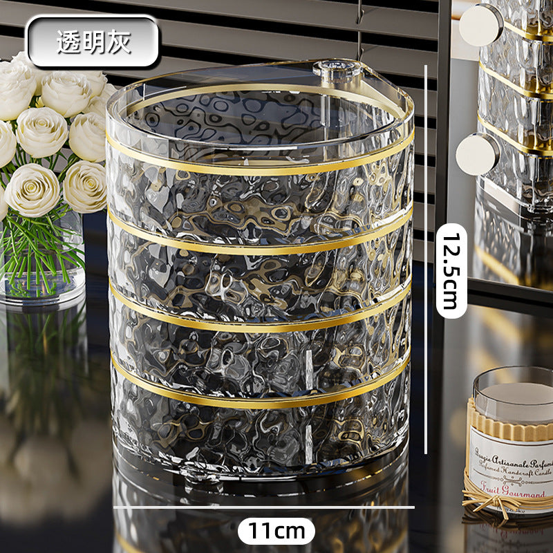 Shopclassyshop Gold Rotation Multifunctional Jewelry Organizer Storage Box Earring Watch Necklace Jade Bangle storage