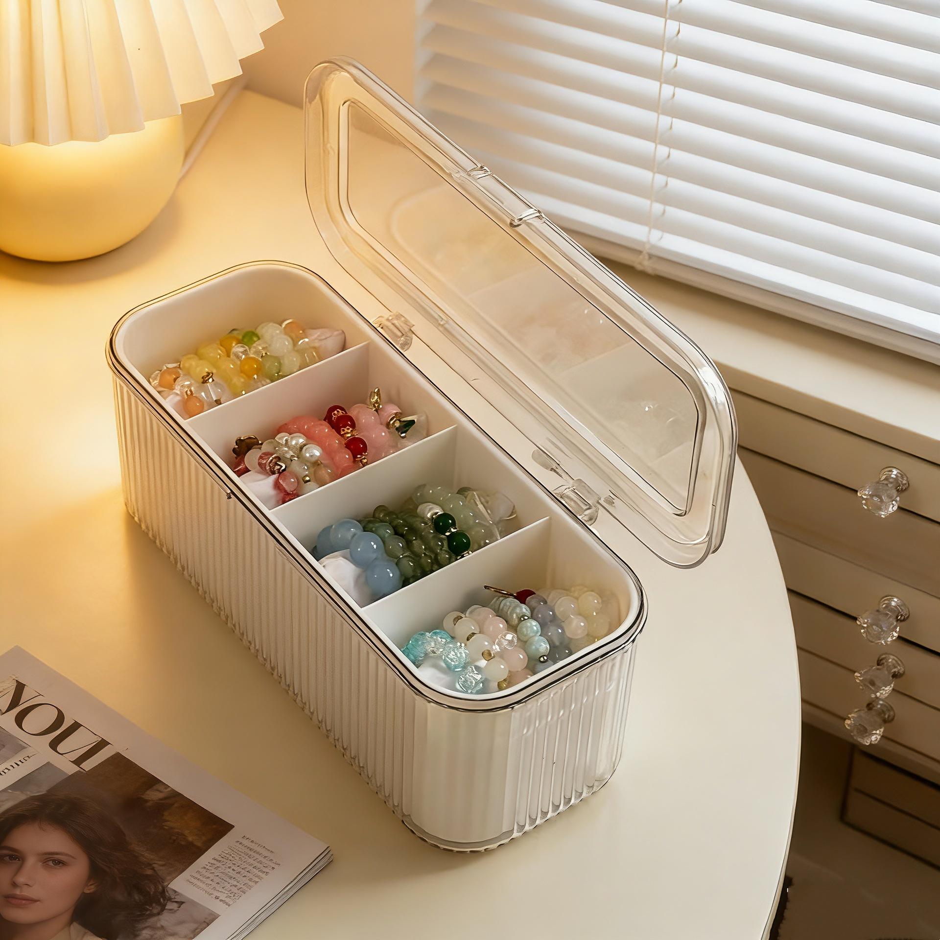 Shopclassyshop Dustproof crystal bracelet box bracelet Organizer display watch storage jewelry box bangle storage