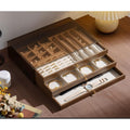 Shopclassyshop Extra-large walnut wood grain jewelry storage box for gold jewelry  pearl necklaces earrings bracelets pendants accessories