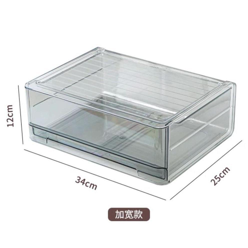 Shopclassyshop Transparent Visible Medicine Box Drawer Style Stackable Household High-capacity Medical Box Multilayer Family Packaging Antigen Medicine