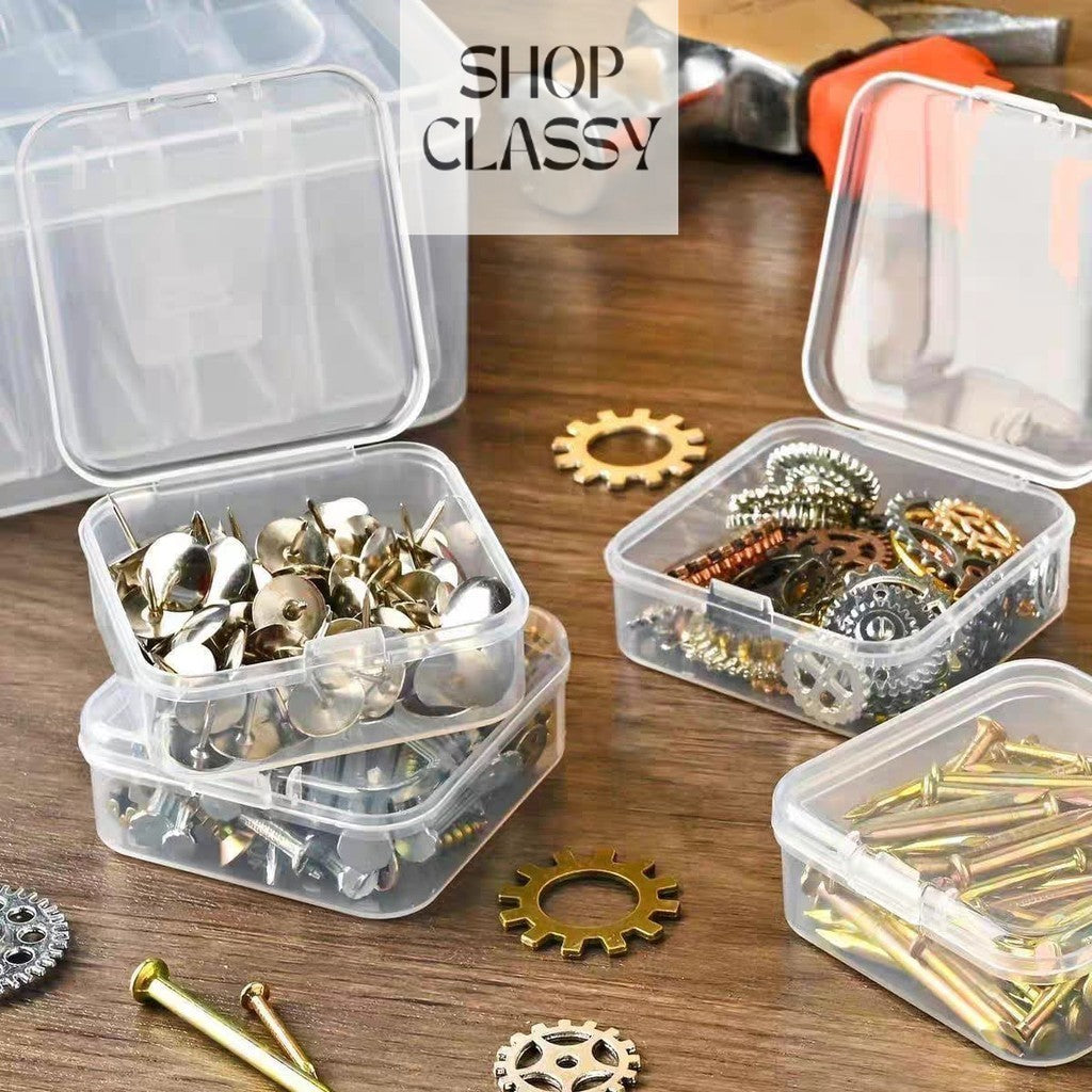 Shopclassyshop PP plastic Multi-grid rice bead jewelry nail art hardware DIY storage decorative box