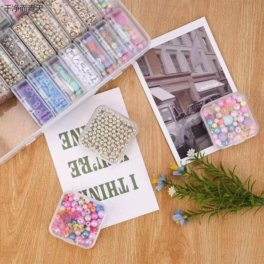 Shopclassyshop PP plastic Multi-grid rice bead jewelry nail art hardware DIY storage decorative box