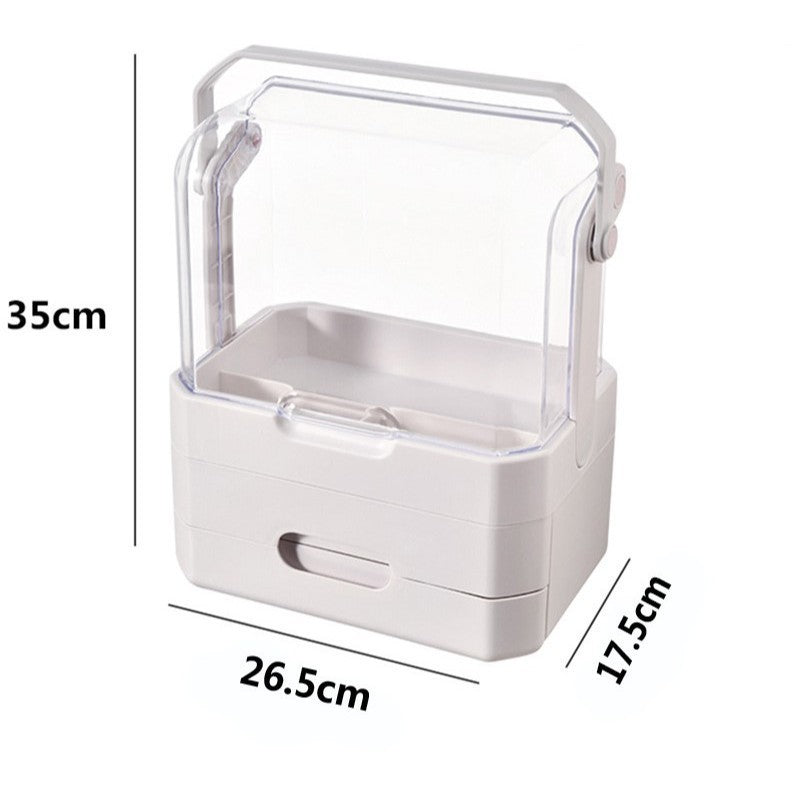 Shopclassyshop Acrylic Transparent Organizer Drawer-type skin care product hand Backet high-grade cosmetics storage box