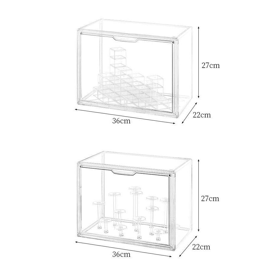 Shopclassyshop Acrylic Rubik cube Blind box display Stand storage figure large-capacity container bubble mart Organiser