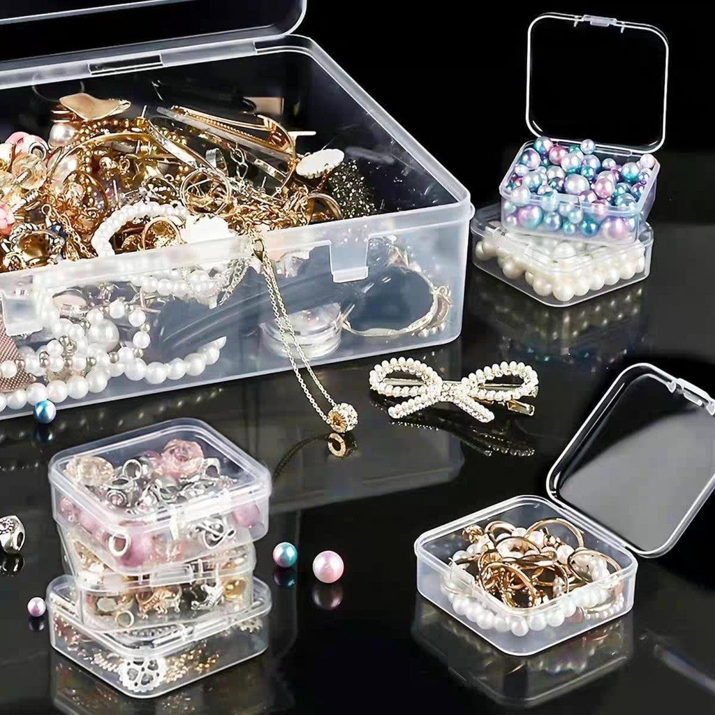Shopclassyshop PP plastic Multi-grid rice bead jewelry nail art hardware DIY storage decorative box