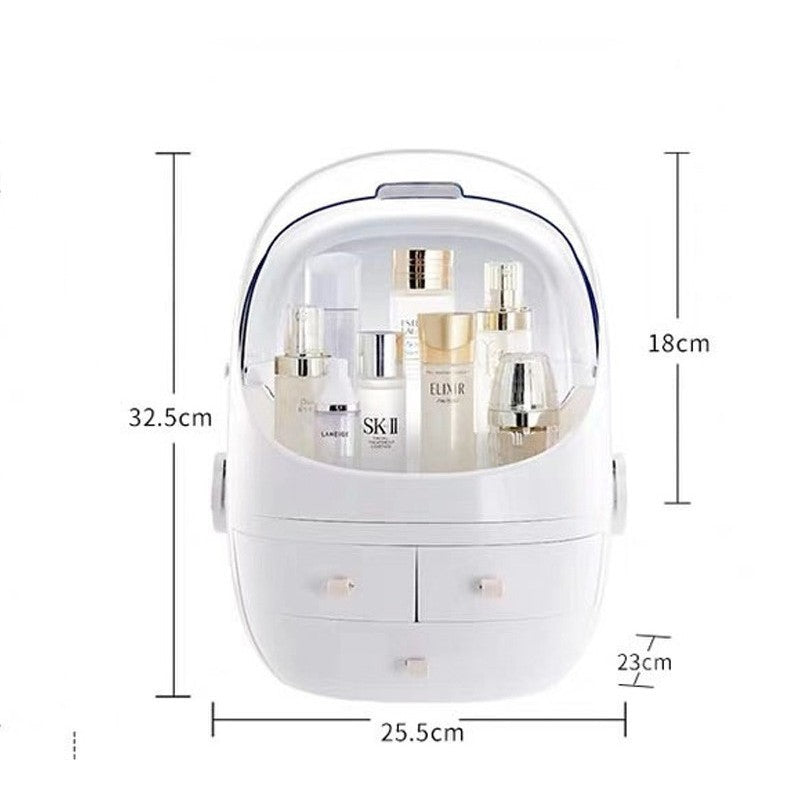 Shopclassyshop cosmetics storage box household organizer large desktop dustproof dressing table lipstick skin care  box