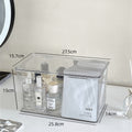 Shopclassyshop Tabletop Stackble storage box dresser makeup mask organizer box household makeup brush puff storage box