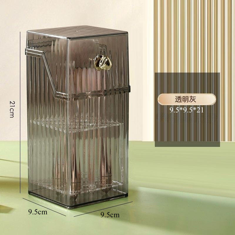 Shopclassyshop Light luxury makeup brush storage bucket desktop high-end  dust-py eye shadow brush