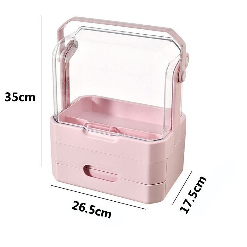 Shopclassyshop Acrylic Transparent Organizer Drawer-type skin care product hand Backet high-grade cosmetics storage box