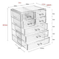Shopclassyshop Extra Big All-in-one cosmetics drawer organizer storage box desktop drawer with lipstick holder organizer