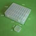 Shopclassyshop PP plastic Multi-grid rice bead jewelry nail art hardware DIY storage decorative box