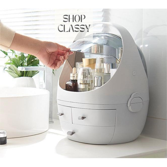 Shopclassyshop cosmetics storage box household organizer large desktop dustproof dressing table lipstick skin care  box