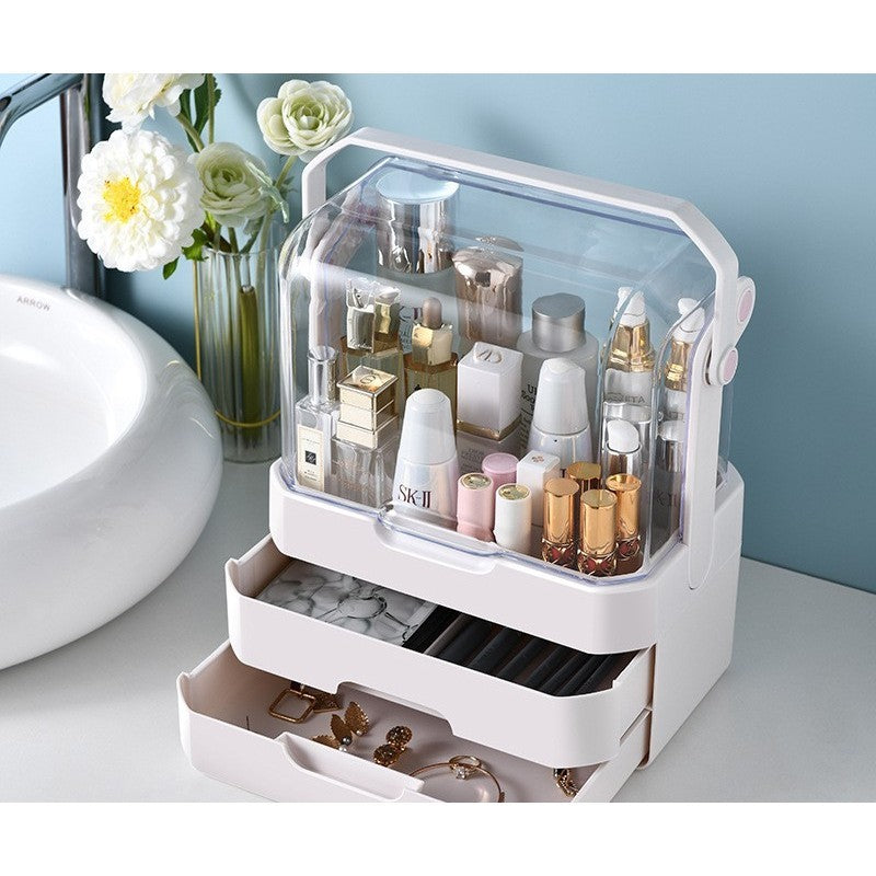 Shopclassyshop Acrylic Transparent Organizer Drawer-type skin care product hand Backet high-grade cosmetics storage box