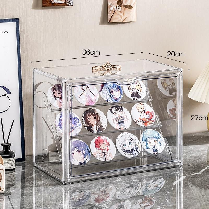 Shopclassyshop Slab & Badge Card Storage rack Box Ladder Display Stand Transparent Acrylic Animation