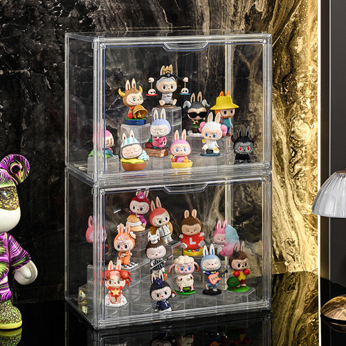 Acrylic Rubik cube Blind box display Stand storage figure large-capacity container bubble mart Organiser