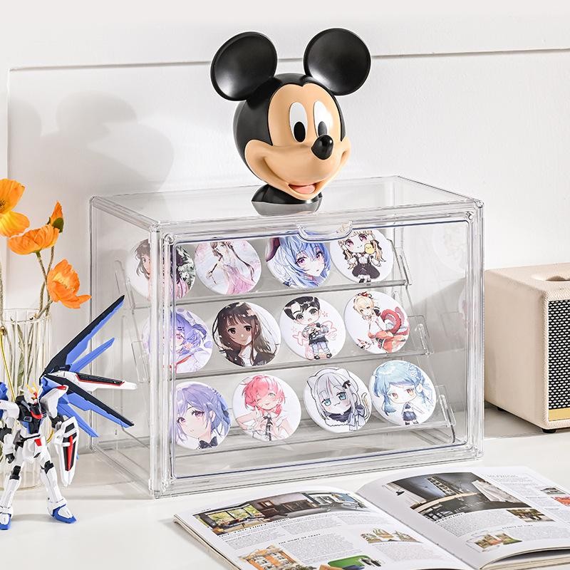 Shopclassyshop Slab & Badge Card Storage rack Box Ladder Display Stand Transparent Acrylic Animation