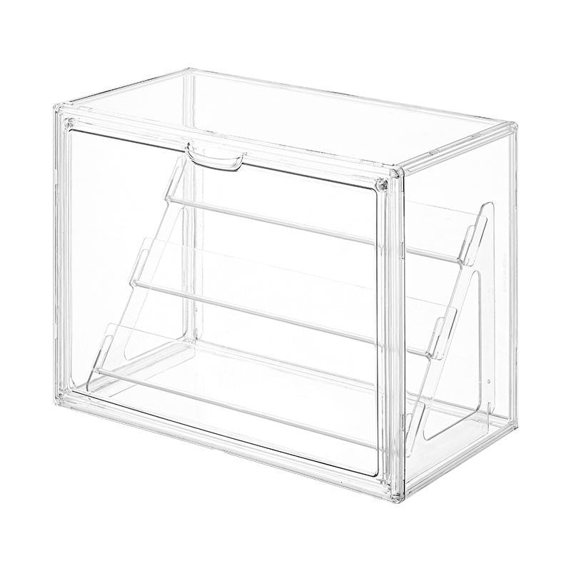 Shopclassyshop Slab & Badge Card Storage rack Box Ladder Display Stand Transparent Acrylic Animation