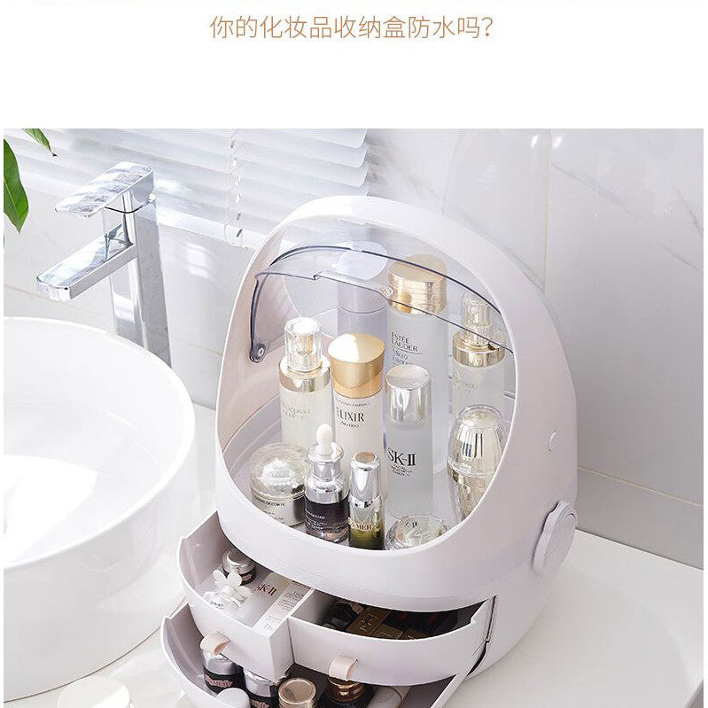 Shopclassyshop cosmetics storage box household organizer large desktop dustproof dressing table lipstick skin care  box