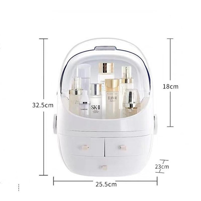 cosmetics storage box dust-proof home dormitory desktop large capacity dressing table skin care product storage rack