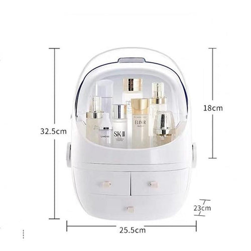cosmetics storage box dust-proof home dormitory desktop large capacity dressing table skin care product storage rack
