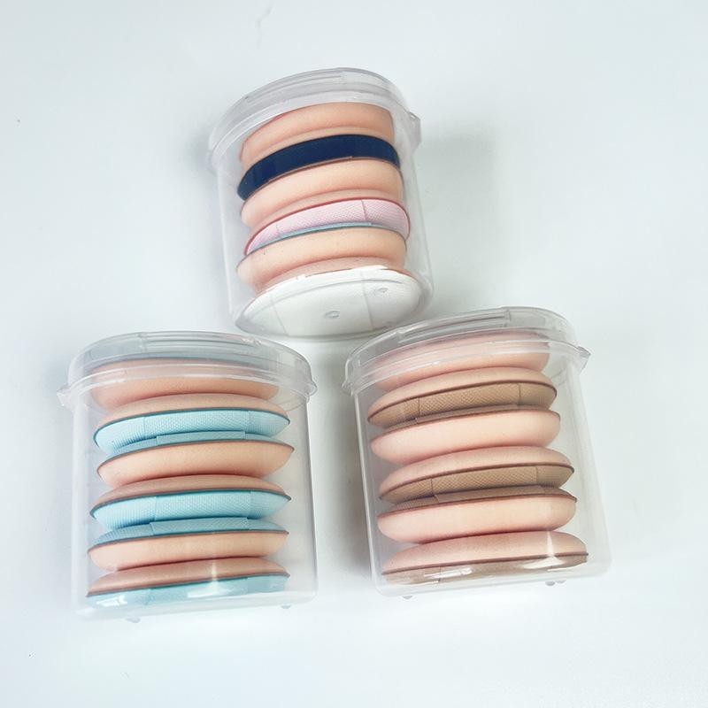 Powder puff thumb non-latex wet and dry MINI water droplet small fingertip concealer finger air cushion puff 6 boxes