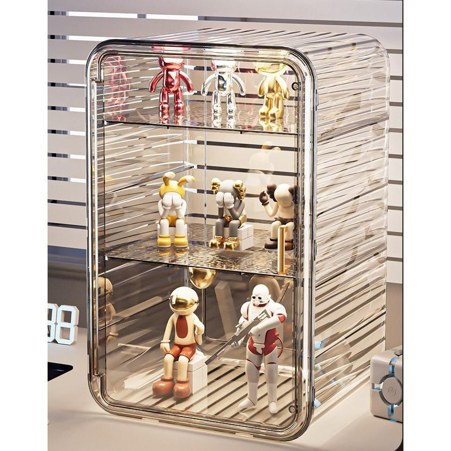 Shopclassy Transparent acrylic cosmetics skin care products dustproof finishing and storage Organizer