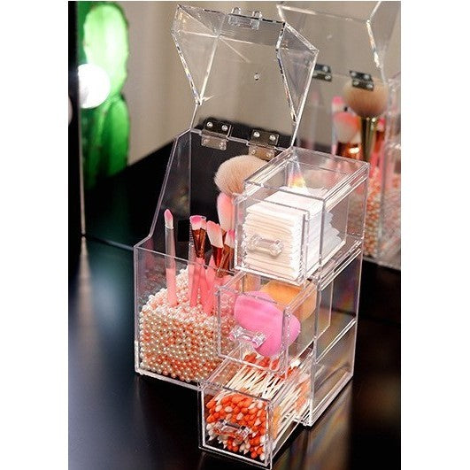 Shopclassyshop Acrylic transparent Holder for Makeup Brush, eyebrow pencil, storage multipurpose