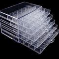 Shopclassyshop 5 Drawer 120 slot jewerly box anti-oxidation earring multi grid ring storage box