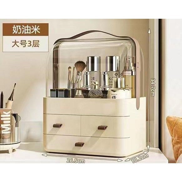 Acrylic Plastic Make Up Organizer Storage box Cosmetics Skin care products, facial mask,lipstick,dust-proof vanity
