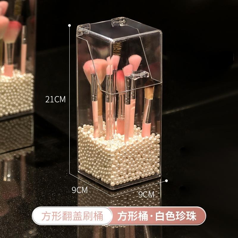 Shopclassyshop Acrylic plastic Brush holder Organizer eyebrow pencil beauty brush storage box cosmetics pen dust-proof