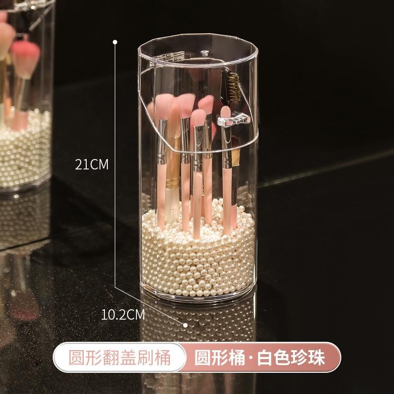 Shopclassyshop Acrylic plastic Brush holder Organizer eyebrow pencil beauty brush storage box cosmetics pen dust-proof