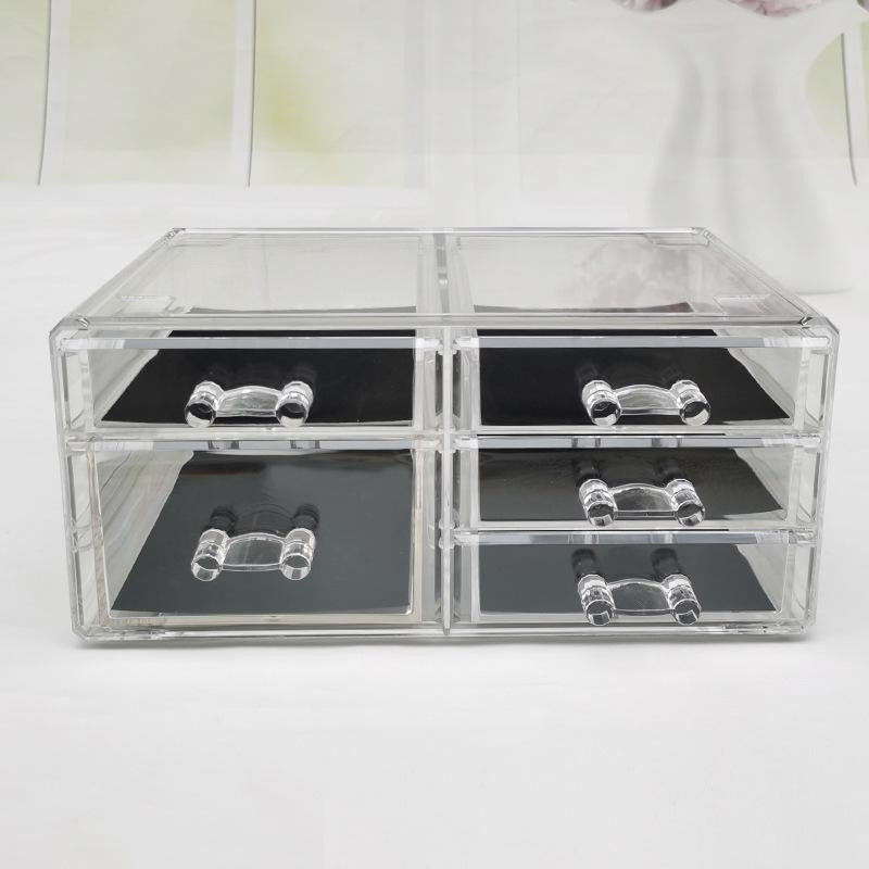 Shop Classy Acrylic cosmetics storage box Jewelry drawer-type organizer cabinet desktop storage rack
