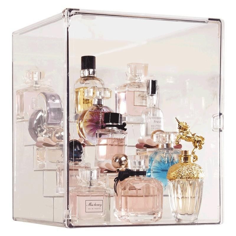 Shopclassyshop Perfume/Toy storage box display cabinet dust-proof transparent large table cosmetics skincare