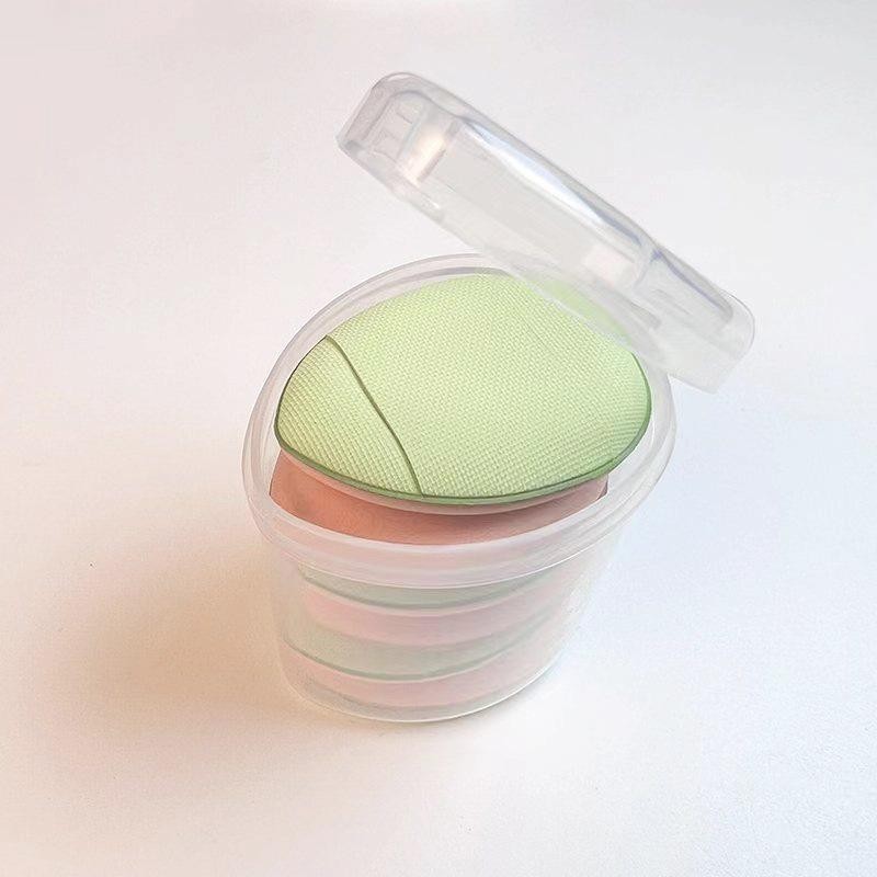 Powder puff thumb non-latex wet and dry MINI water droplet small fingertip concealer finger air cushion puff 6 boxes