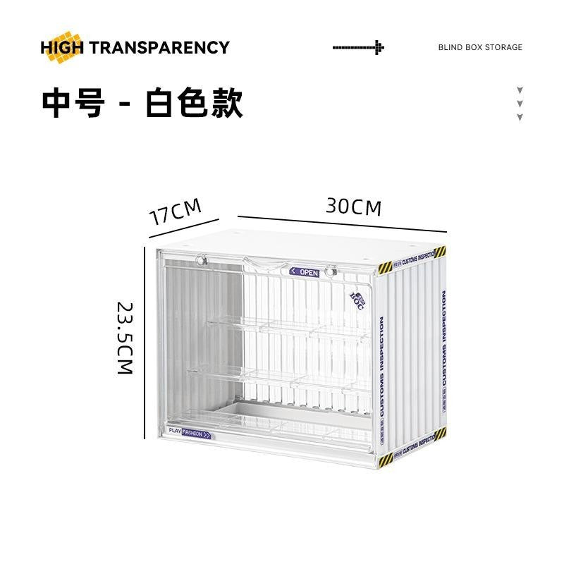 Acrylic Display Box fits Toy Popmart bearbrick Figurine Display Case Blind Box Lego Display Cabinet Removable Shelf