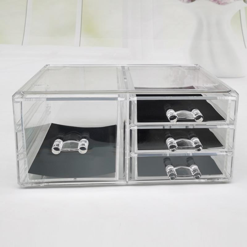 Shop Classy Acrylic cosmetics storage box Jewelry drawer-type organizer cabinet desktop storage rack